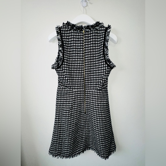 KATE SPADE NEW YORK Metallic Houndstooth Tweed Hourglass Dress Size 6 NWOT - Picture 7 of 11